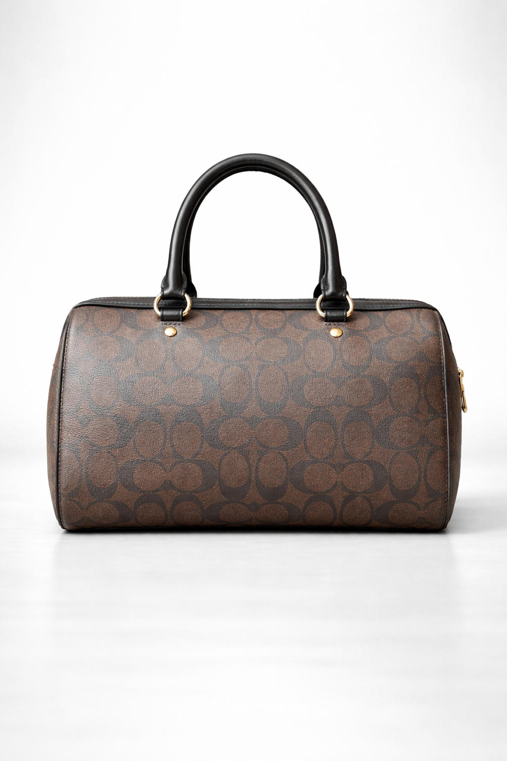 Coach Signature Boston Handbag – Luxury Designer Shoulder Bag