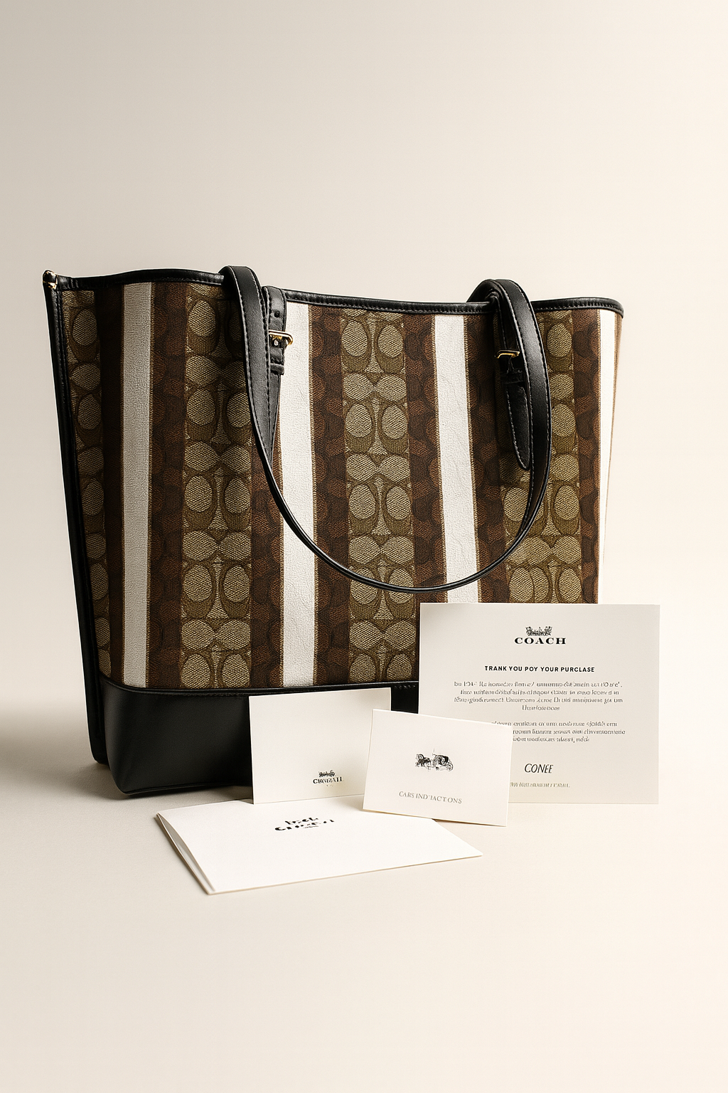 Signature Stripe Tote Bag