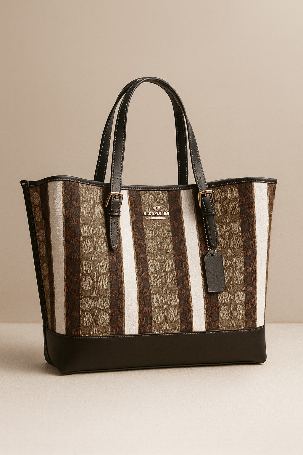 Signature Stripe Tote Bag