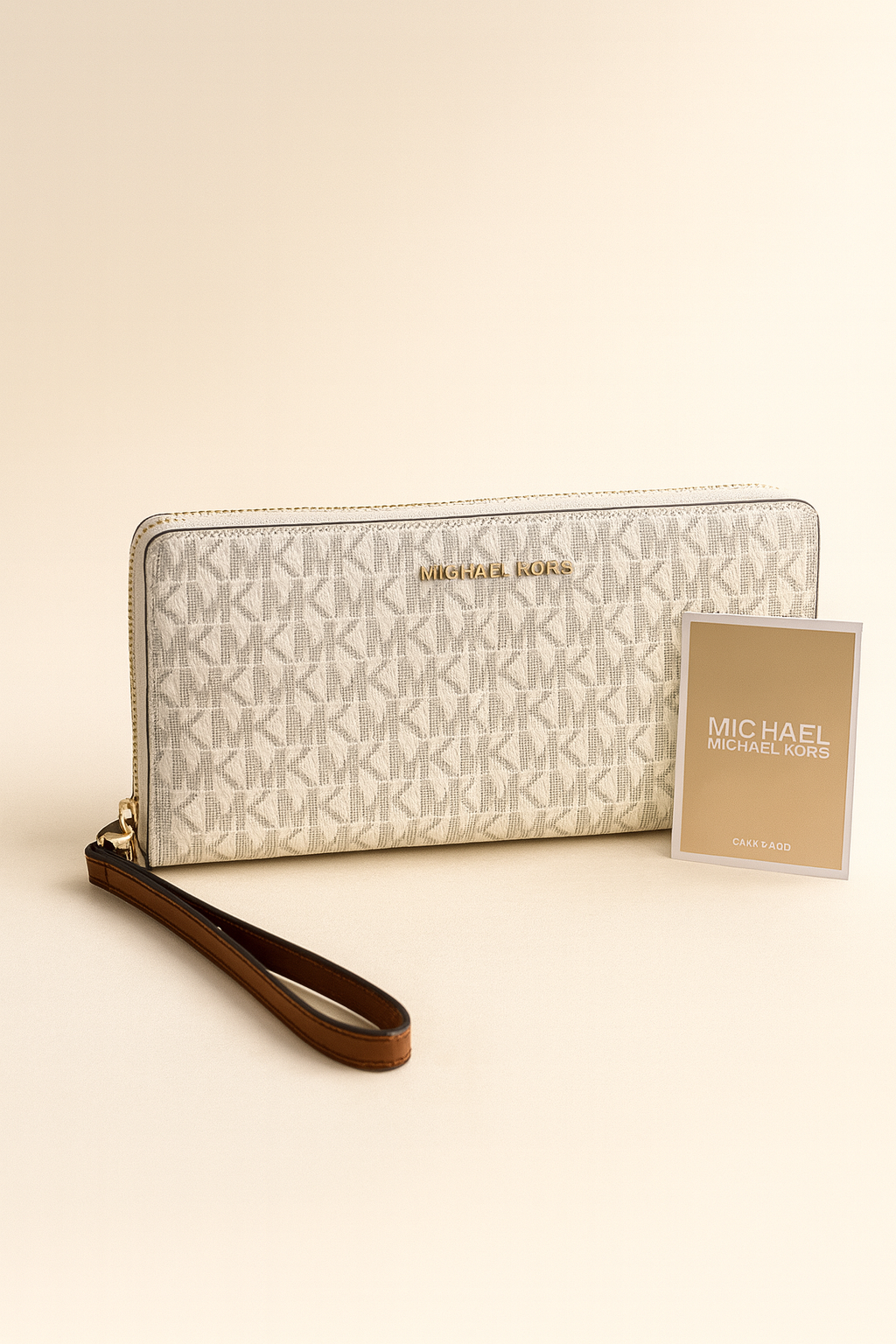 Signature Zip-Around Wristlet Wallet