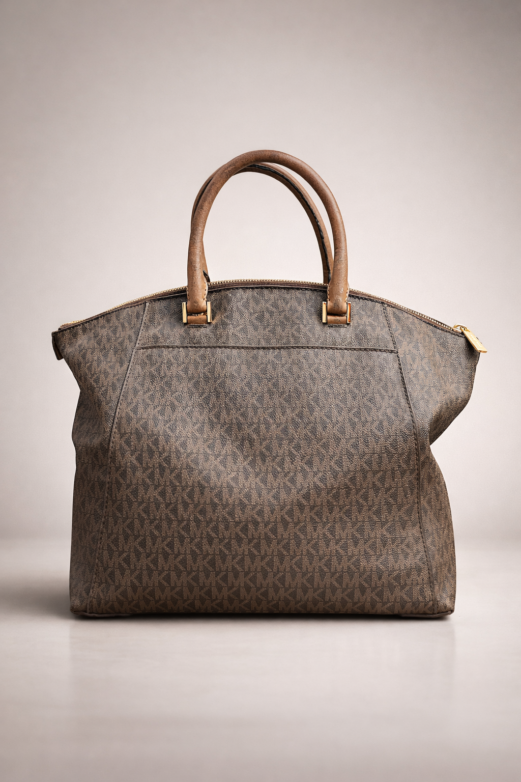 Michael Kors Signature Monogram Tote Bag – Brown