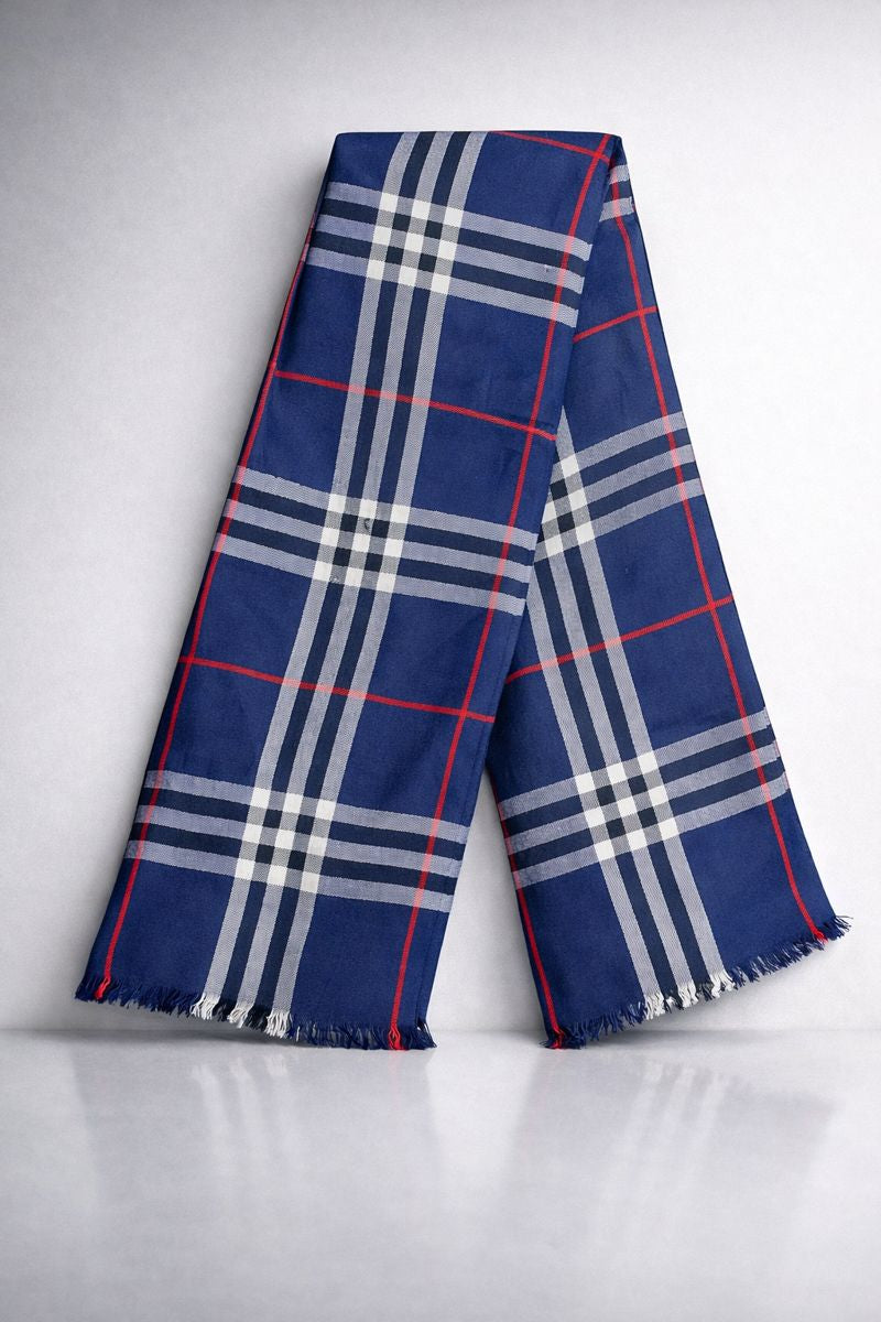 Burberry Classic Check Wool Scarf – Luxury Unisex Winter Wrap