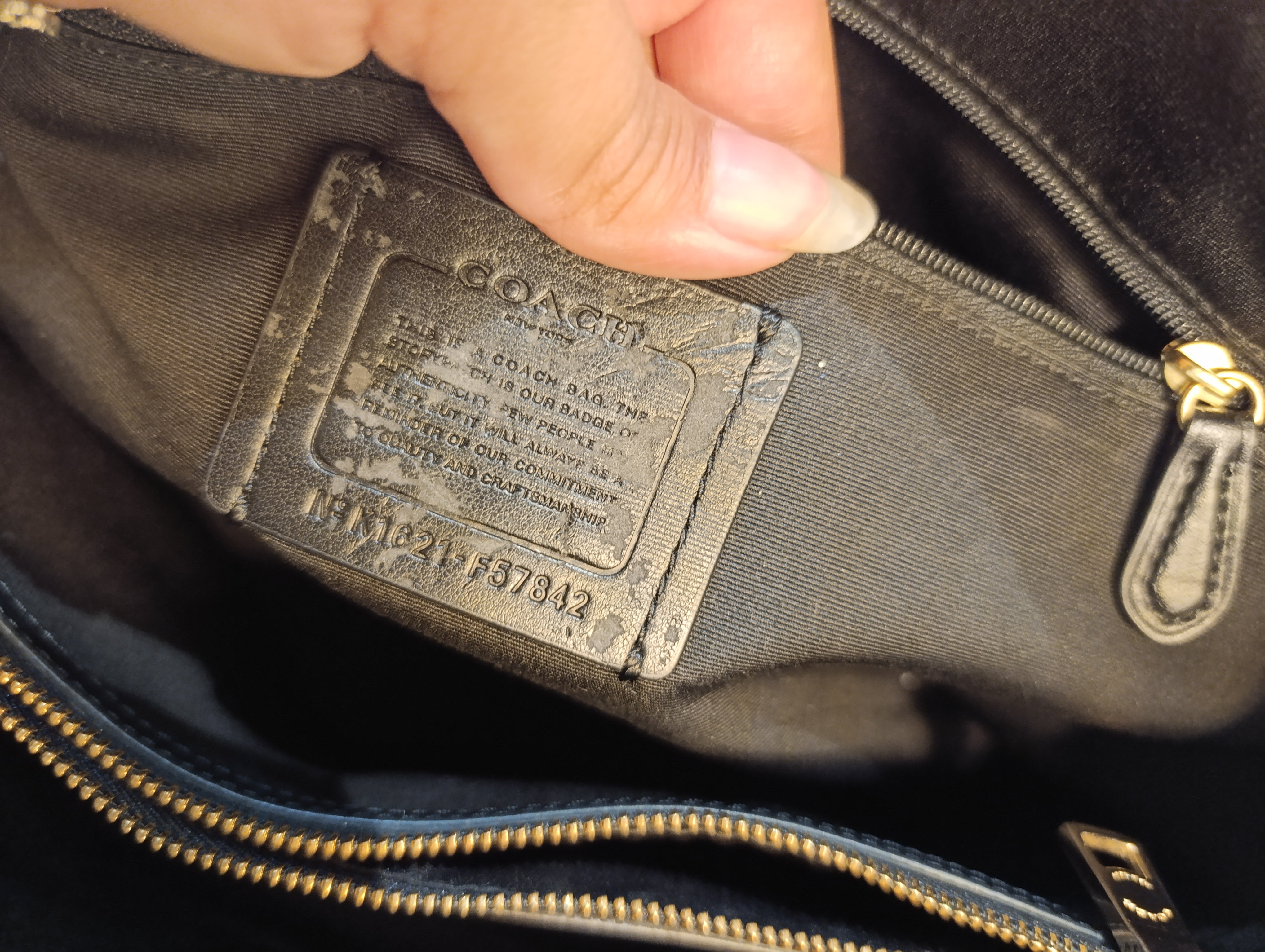 Coach drawstring satchel tote