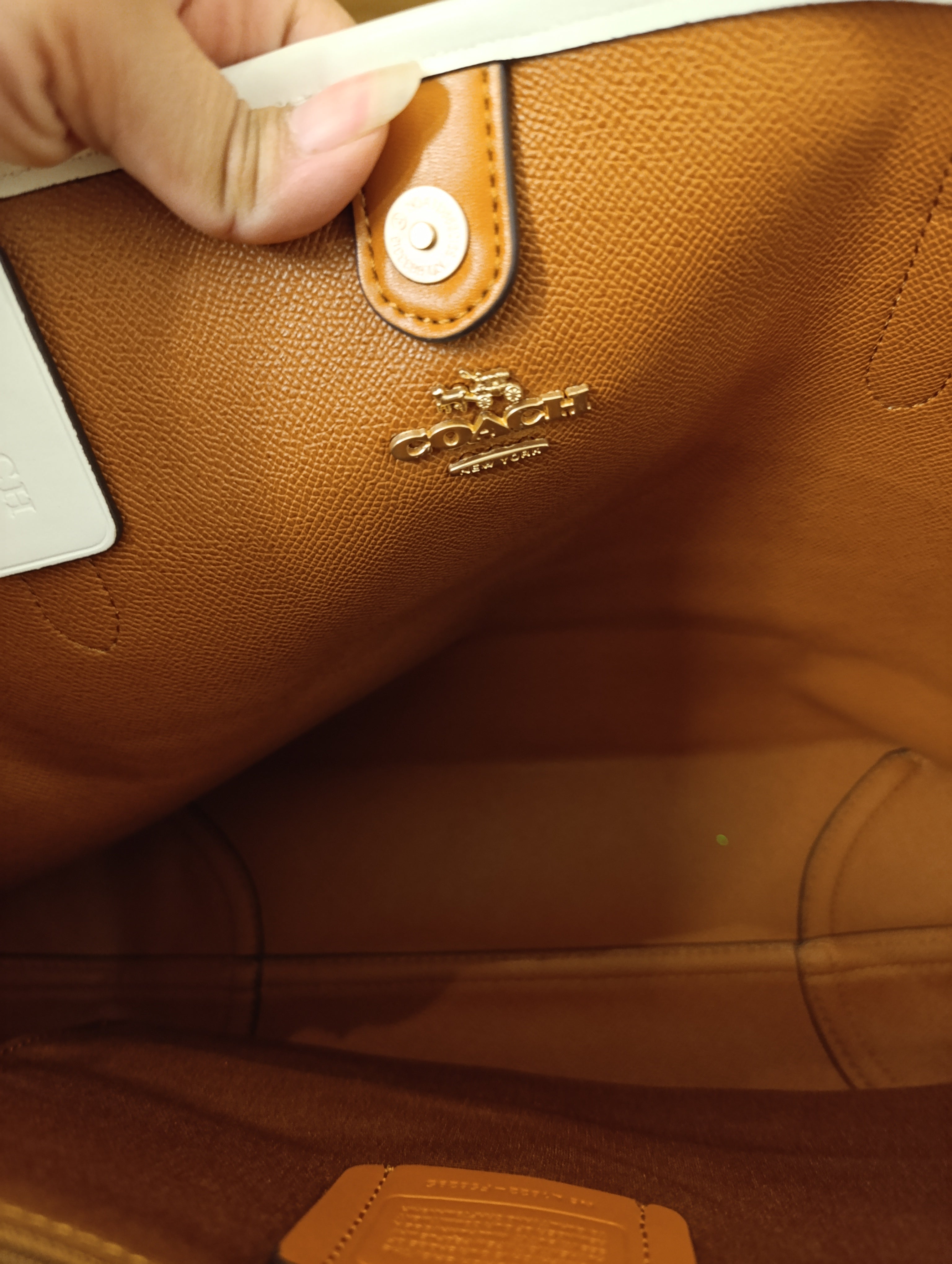 Coach signature tote